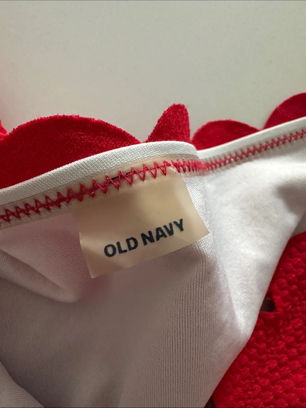 Old Navy Red One-Shoulder Kids Swim One-Piece